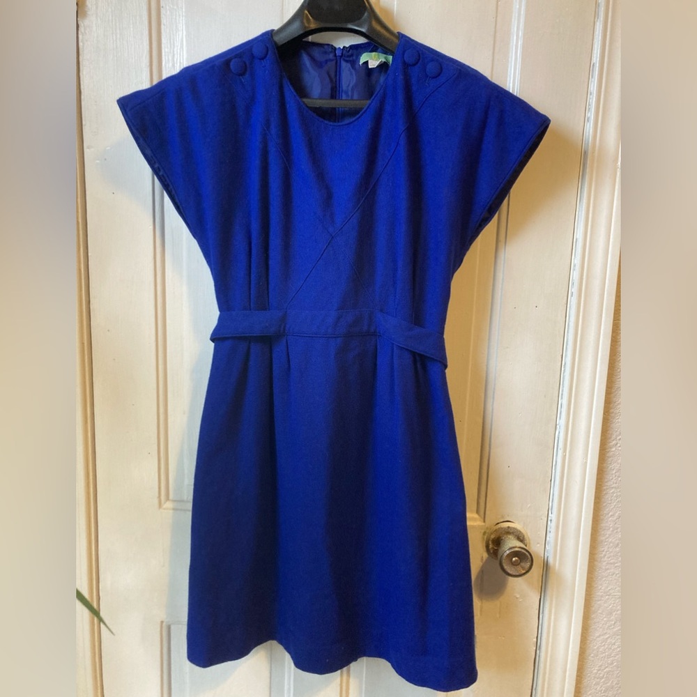 Lil (Anthropology) cobalt blue dress with cute details. Size 2. Good condition.